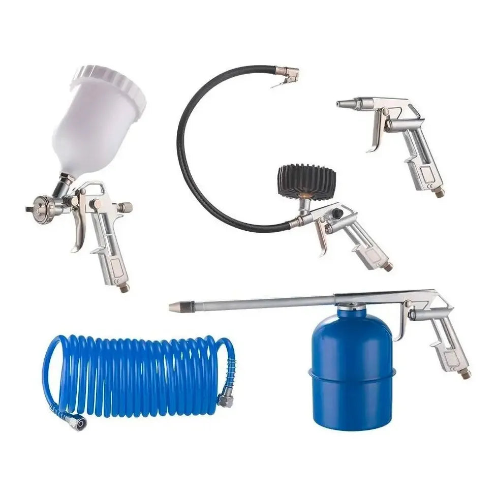 Kit Pistola De Pintura Gravidade Com 5 Peças + Kit EPI de Brinde